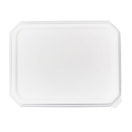 Couvercle PLA pour Plateau Canne à Sucre 16,5x21,5cm (50 Utés)