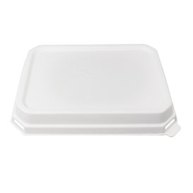 Couvercle PLA pour Plateau Canne à Sucre 16,5x21,5cm (50 Utés)