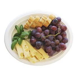 Plateau en Canne à Sucre Blanc 32x25,5cm (50 Utés)