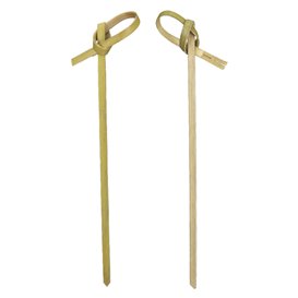 Pique en Bambou "Boucle" Naturelle 15cm (50 Utés)