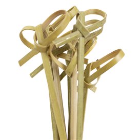 Pique en Bambou "Boucle" Naturelle 15cm (50 Utés)
