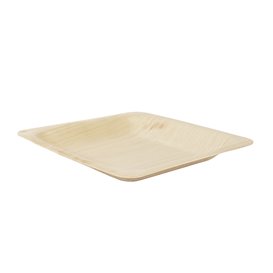 Assiette Carrée en Bois 10,5x10,5cm (25 Utés)