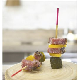 Brochette en Bambou Pointe Fuchsia 7cm (3.600 Utés)