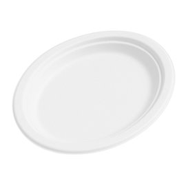 Plateau en Canne à Sucre Blanc 32x25,5cm (50 Utés)