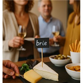 Pique en Bambou avec Ardoise 9cm (100 Utés)