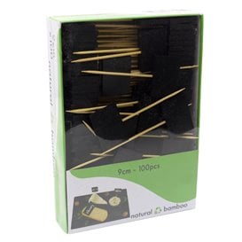 Pique en Bambou avec Ardoise 9cm (100 Utés)