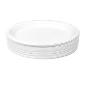 Plateau en Canne à Sucre Blanc 32x25,5cm (50 Utés)