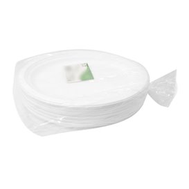 Plateau en Canne à Sucre Blanc 32x25,5cm (50 Utés)