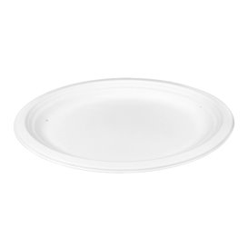 Plateau en Canne à Sucre Blanc 32x25,5cm (50 Utés)