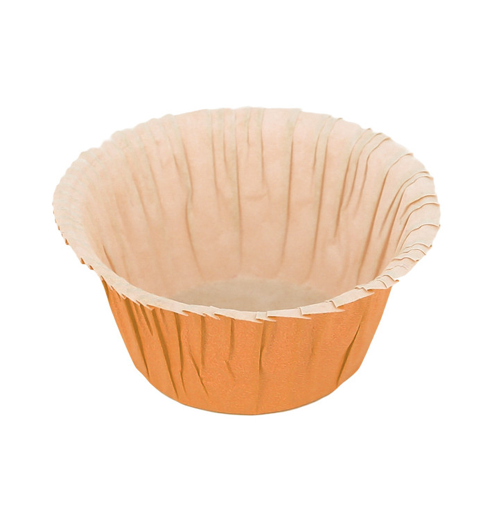 Caissettes Cupcakes Oranges 4,9x3,8x7,5cm Caissettes Cupcakes Oranges 4,9x3,8x7,5cm