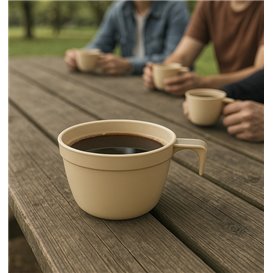 Tasse Réutilisable PP Cup Beige 190ml (25 Utés)