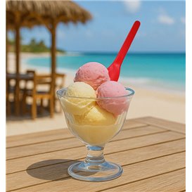 Cuillère à Glace Couleurs CPLA 10cm (100 Utés)