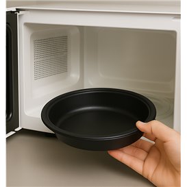 Pot en Plastique PP Noir 1000cc Ø23cm (25 Unités)