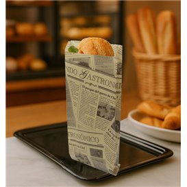 Sac en Papier Sandwich Kraft Times 12+2x26cm (100 Utés)