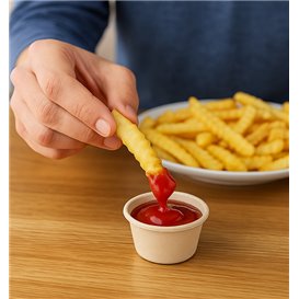 Pot en Canne à Sucre Naturel Ø6,0cm 60ml (2000 Utés)
