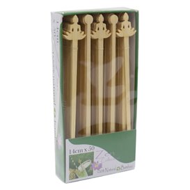 Agitateur à Boissons en Bambou « Bouddha 1 » 14cm (600 Utés)