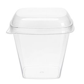 Couvercle pour Bol de Dégustation PS Transparent 7,5x7,5cm (2.000 Utés)