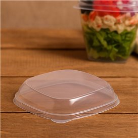 Couvercle pour Bol de Dégustation PS Transparent 7,5x7,5cm (2.000 Utés)