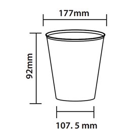 Verre à mojito incassable et réutilisable en PP transparent 480ml (10 Utés)
