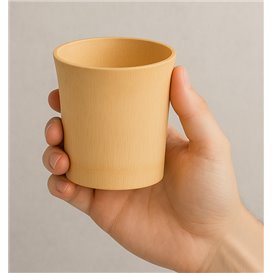 Gobelet Réutilisable Bambou Naturel Dégustation 8,4x9,2x9cm (12 Utés)