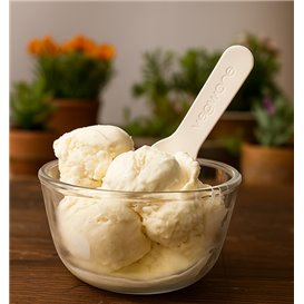 Cuillère à Glace en Papier Blanc 9cm (50 Utés)