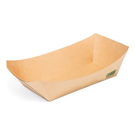 Barquette Carton Bambou Kraft 700ml 20,5x15x5,2cm (500 Utés)