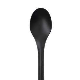Petite Cuillère Réutilisable PP Noire 12,4cm (25 Utés)
