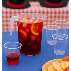 Carafe en Plastique PP Transparent 1.000ml (10 Utés)