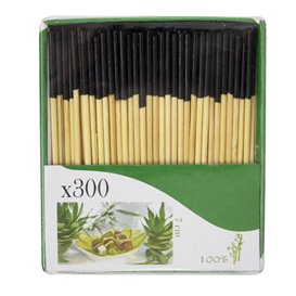 Pics en Bambou Pointe Noire 7cm (300 Utés)