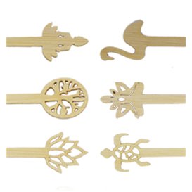 Pics en Bambou Lotus Blossom 12cm (50 Utés)
