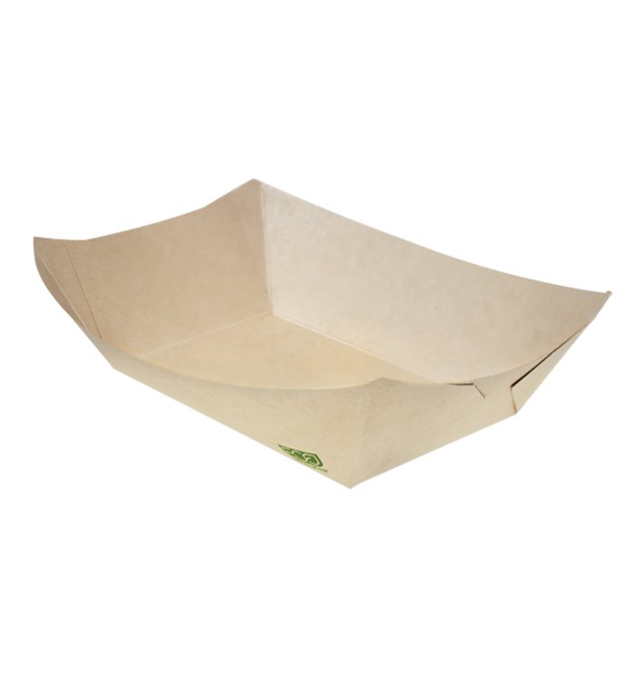 Barquette Carton Bambou Kraft 350ml 16,5x12x4,4cm (125 Utés) Barquette Carton Bambou Kraft 350ml 16,5x12x4,4cm (125 Utés)