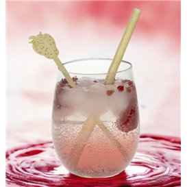 Agitateur à Boissons en Bambou Fraise 14cm (600 Utés)