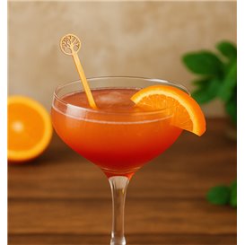 Agitateur à Boissons en Bambou Avec Arbre de Vie 14cm (50 Utés)
