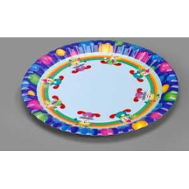Assiette carton Clown 23cm (8 Unités)