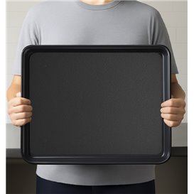 Plat Tray Noir 50x37cm (24 Utés)