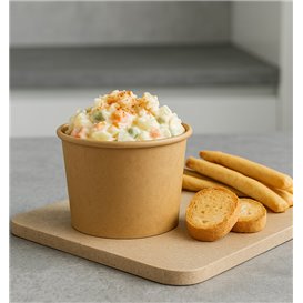 Pot Carton Kraft à Sauce 100ml Ø7,3cm (1.000 Utés)