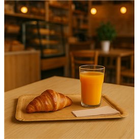Plat en Carton Kraft "Flower" 25x34cm 390g/m² (50 Utés)