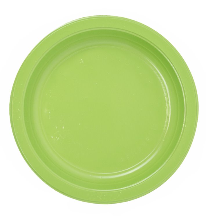 Assiette Plastique PS Réutilisable Plate Vert Citron Ø165mm (450 Utés) Assiette Plastique PS Réutilisable Plate Vert Citron Ø165mm (450 Utés)