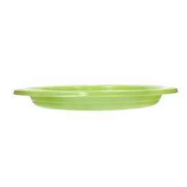 Assiette Plastique PS Réutilisable Plate Vert Citron Ø165mm (450 Utés)