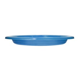 Assiette Plastique PS Réutilisable Plate Bleu Foncé Ø220mm (25 Utés)