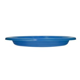 Assiette Plastique PS Réutilisable Plate Bleu Foncé Ø165mm (25 Utés)