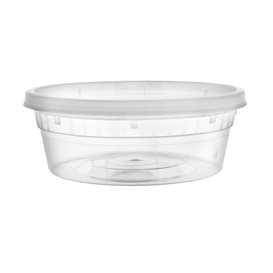 Boîte alimentaire Plastique PP avec Couvercle Transparent “Deli Range” 250ml (40 Utés)