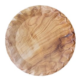 Assiette en Carton Effet Bois “Bali” Ø18cm 290g/m² (50 Utés)