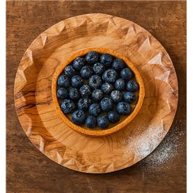 Assiette en Carton Effet Bois “Bali” Ø23cm 345g/m² (450 Utés)