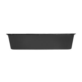 Boîte Rectangulaire en Plastique PP Noire 500ml 17,6x12,4x4cm (500 Utés)