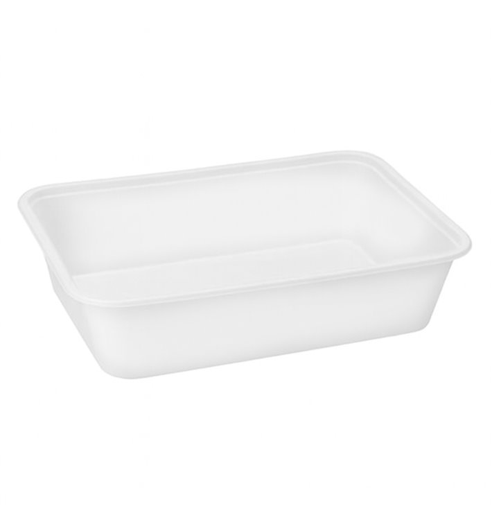 Barquette en Plastique PP Blanche 500ml 17,4x11,6x3,5cm (500 Utés) Barquette en Plastique PP Blanche 500ml 17,4x11,6x3,5cm (500 Utés)