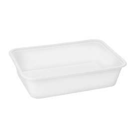 Barquette en Plastique PP Blanche 500ml 17,4x11,6x3,5cm (25 Utés)