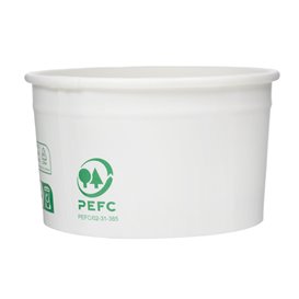 Pot à Glace en Carton Ecologique 100ml (65 Unités)
