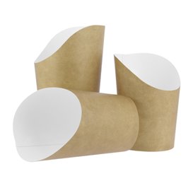 Gobelet Carton Kraft pour Frites et Wraps Ø7,8x10,8cm (1.320 Utés)