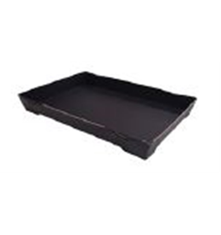 Plateau à Sushi en Carton Noir 22x9cm (600 Unités) Plateau à Sushi en Carton Noir 22x9cm (600 Unités)
